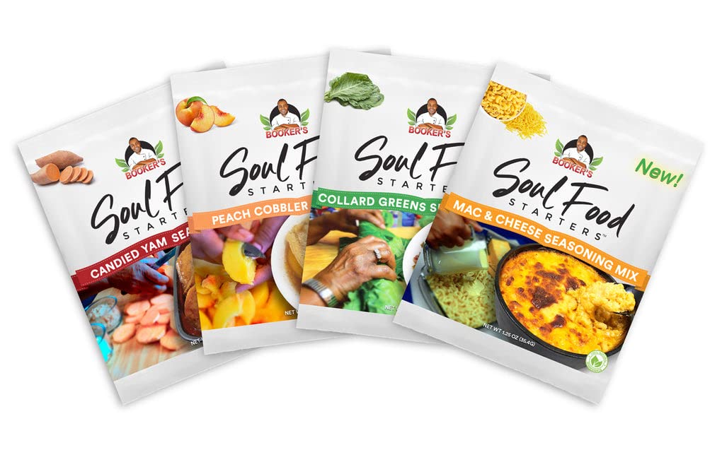 Amazon.com : Booker's Soul Food Starters Sampler - Peach Cobbler, Yams, Collard Greens, Mac ...